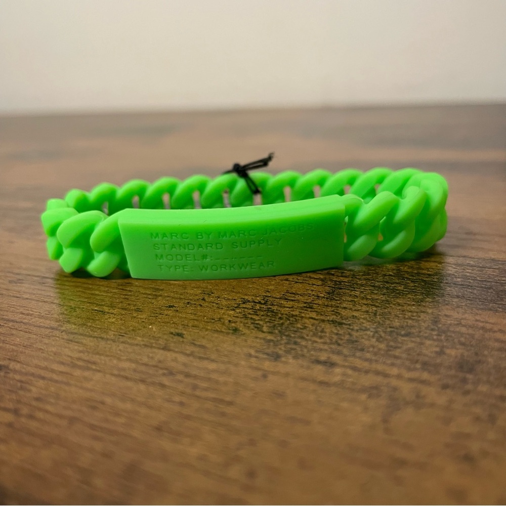 Marc by Marc Jacobs Green Chain Bracelet NWT - Picture 5 of 5